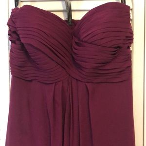 David’s Bridal/Bill Levkoff 82955 wine color gown